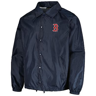 Men's Dunbrooke  Navy Boston Red Sox Coach's Raglan Full-Snap Windbreaker Jacket