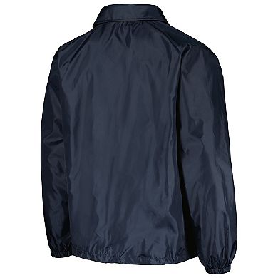 Men's Dunbrooke Navy Boston Red Sox Coach's Raglan Full-Snap Windbreaker Jacket