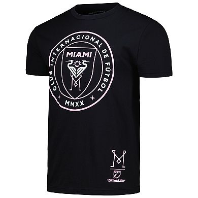 Men's Mitchell & Ness Black Inter Miami CF Crest T-Shirt