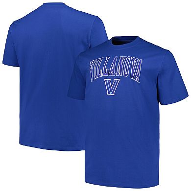 Men's Champion Royal Villanova Wildcats Big & Tall Arch Over Logo T-Shirt