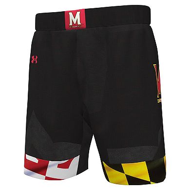 Men's Under Armour Black Maryland Terrapins Replica Basketball Shorts