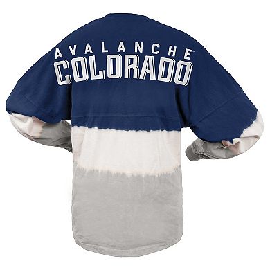 Women's Spirit Jersey Navy/Gray Colorado Avalanche Ombre Long Sleeve T-Shirt