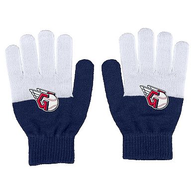 Women's WEAR by Erin Andrews Cleveland Guardians Color-Block Gloves