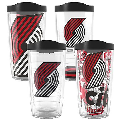 Tervis Portland Trail Blazers Four-Pack 16oz. Classic Tumbler Set