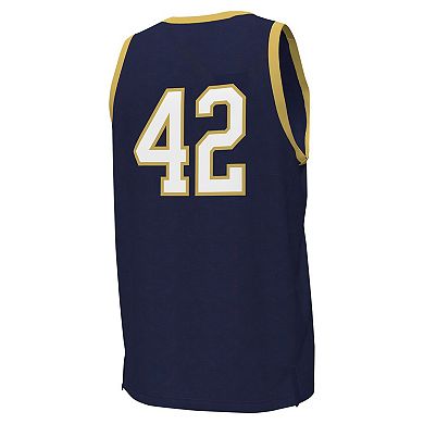 Men's Under Armour #42 Navy Notre Dame Fighting Irish Replica Basketball Jersey