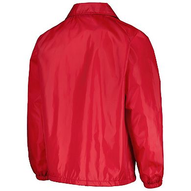 Men's Dunbrooke Red Cincinnati Reds Coach's Raglan Full-Snap Windbreaker Jacket