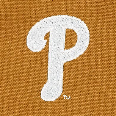 Men's Dunbrooke Brown Philadelphia Phillies Dakota Work Full-Zip Hoodie Jacket