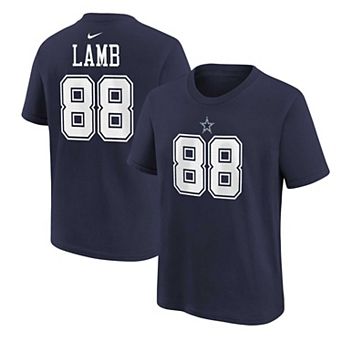 Preschool Nike CeeDee Lamb Navy Dallas Cowboys Player Name & Number T-Shirt