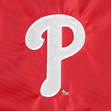 Men's Dunbrooke Red Philadelphia Phillies Coach's Raglan Full-Snap Windbreaker Jacket