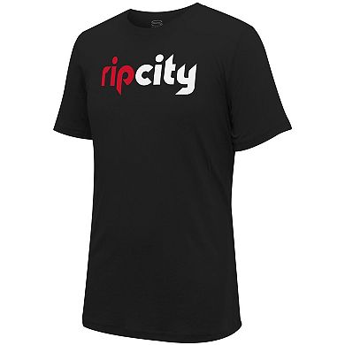 Unisex Stadium Essentials Black Portland Trail Blazers Primary Logo T-Shirt