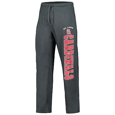 Men's Concepts Sport Charcoal/Red St. Louis Cardinals Meter T-Shirt & Pants Sleep Set