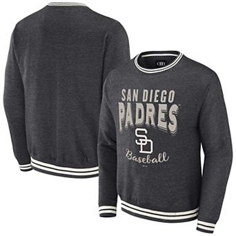 Men's Darius Rucker Collection by Fanatics Heather Charcoal San Diego Padres Vintage Pullover Sweatshirt