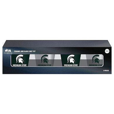 Michigan State Spartans Four-Pack Shot Glass Set