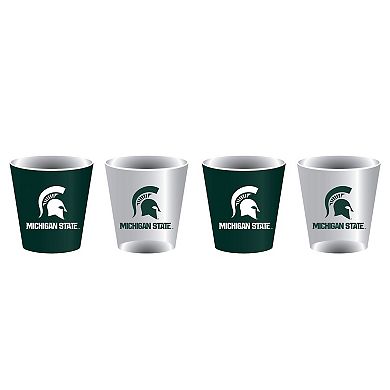 Michigan State Spartans Four-Pack Shot Glass Set