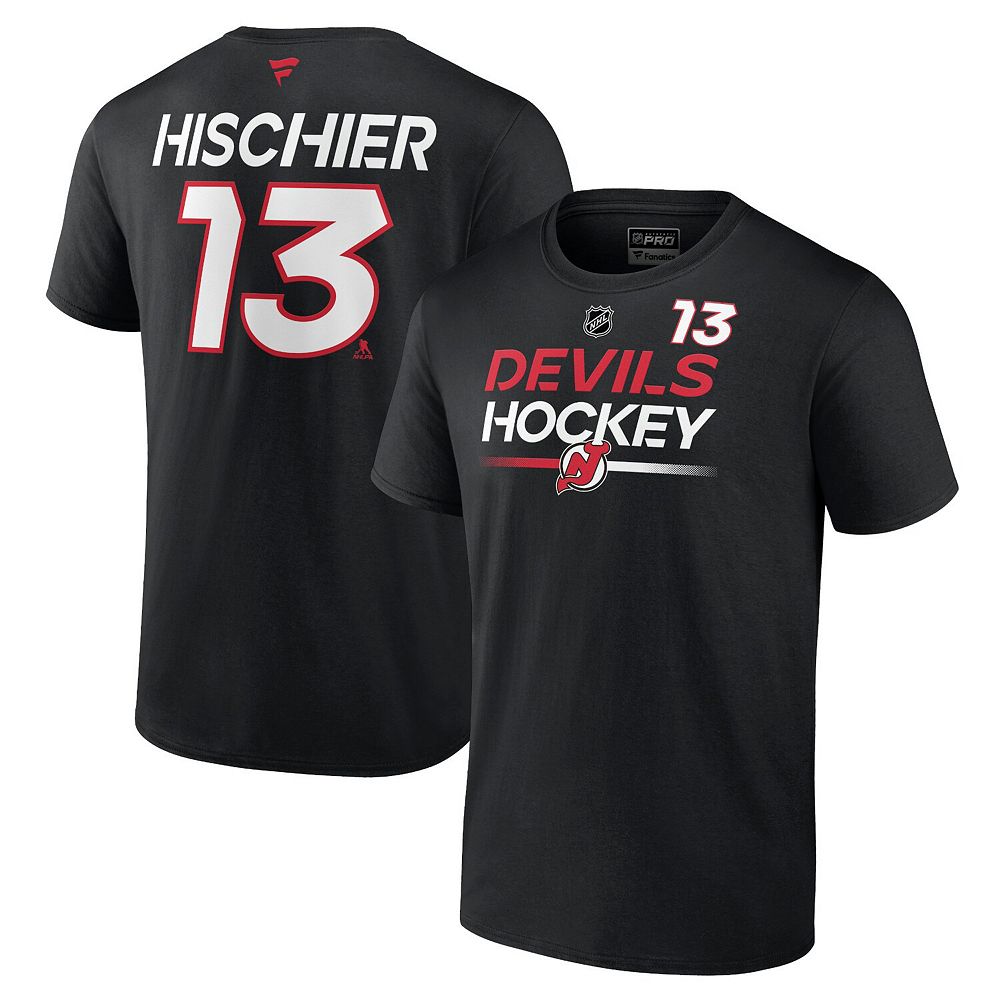 Men's Fanatics Branded Nico Hischier Black New Jersey Devils Authentic ...