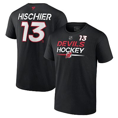 Men's Fanatics Branded Nico Hischier Black New Jersey Devils