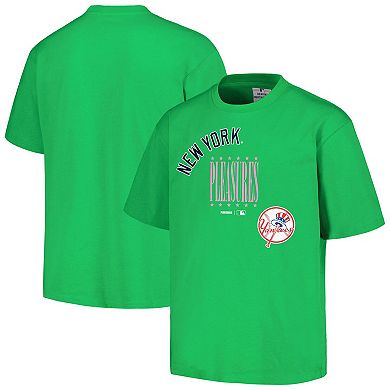 Men's PLEASURES  Green New York Yankees Repurpose T-Shirt