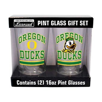 Oregon Ducks 16oz. Pint Glass Two Pack
