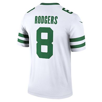 Men's Nike Aaron Rodgers Spotlight Legacy White New York Jets Legend Player Jersey