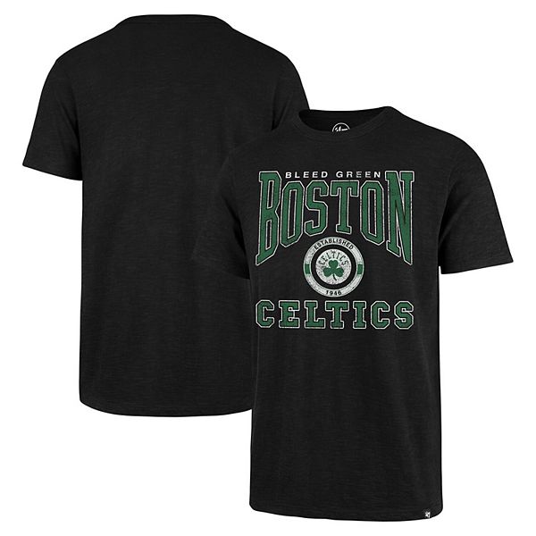 Men's '47 Black Boston Celtics All Out Scrum T-Shirt