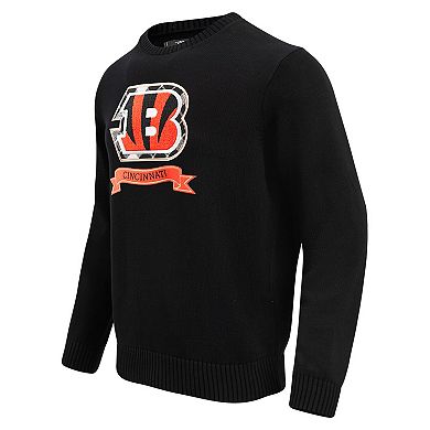Men's Pro Standard Black Cincinnati Bengals Prep Knit Sweater