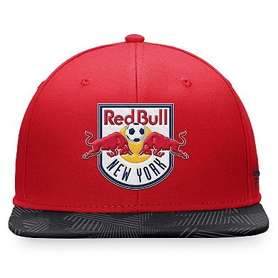 Men's Fanatics Branded Red New York Red Bulls Iconic Defender Snapback Hat