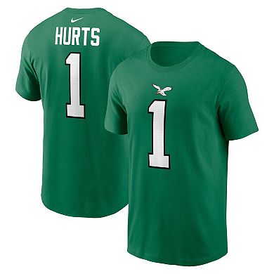 Youth Nike Jalen Hurts Kelly Green Philadelphia Eagles Player Name & Number T-Shirt