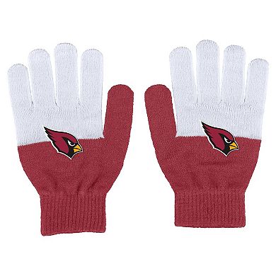 Women's WEAR by Erin Andrews Arizona Cardinals Color-Block Gloves