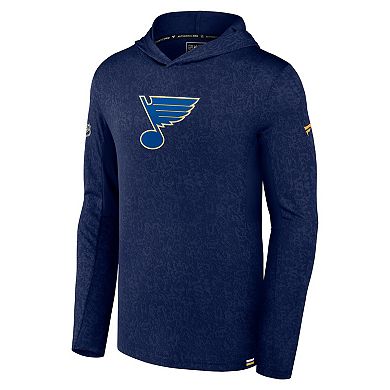 Men's Fanatics Branded Navy St. Louis Blues Authentic Pro Lightweight Pullover Hoodie