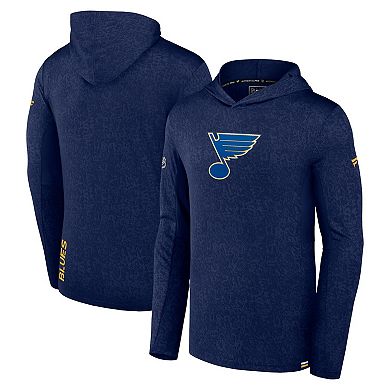 Men's Fanatics Branded Navy St. Louis Blues Authentic Pro Lightweight Pullover Hoodie