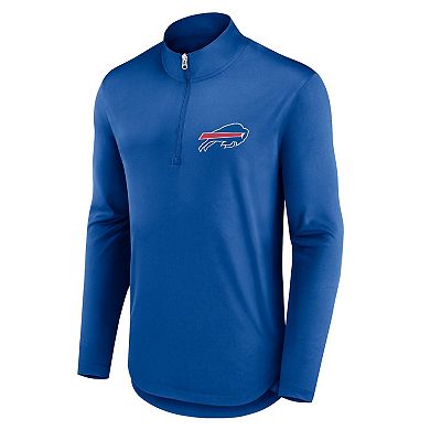 Men's Fanatics Royal Buffalo Bills Quarterback Quarter-Zip Top