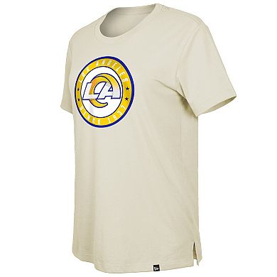 Women's New Era Cream Los Angeles Rams 2023 NFL Draft T-Shirt