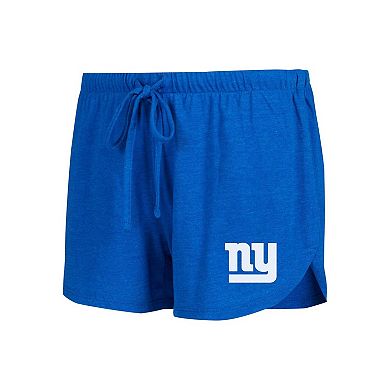 Women's Concepts Sport Royal/Red New York Giants Raglan Long Sleeve T-Shirt & Shorts Lounge Set