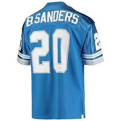 Men s Mitchell Ness Barry Sanders Blue Detroit Lions 2004 Authentic Throwback Retired Player Jersey
