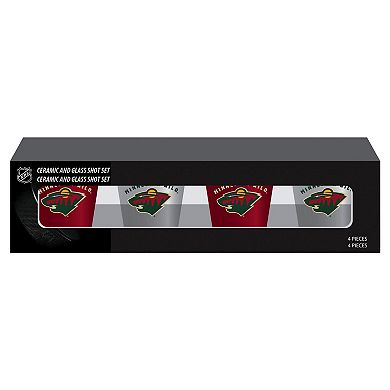 Minnesota Wild Four-Pack Shot Glass Set