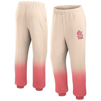 Women's Fanatics Branded Tan/Red St. Louis Cardinals Luxe Ombre Lounge Pants