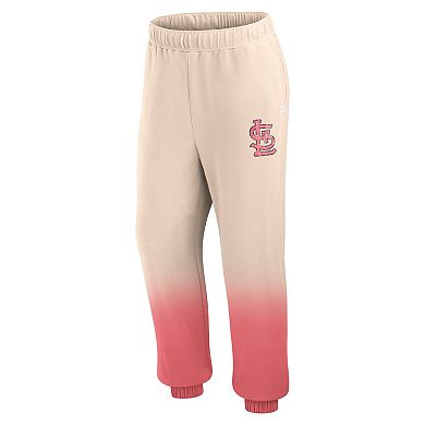 Women's Fanatics Branded Tan/Red St. Louis Cardinals Luxe Ombre Lounge Pants