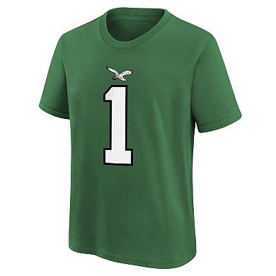 Preschool Nike Jalen Hurts Kelly Green Philadelphia Eagles Player Name & Number T-Shirt