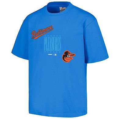 Men's PLEASURES Blue Baltimore Orioles Repurpose T-Shirt