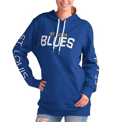 Women s G III 4Her by Carl Banks Blue St. Louis Blues Overtime Pullover Hoodie