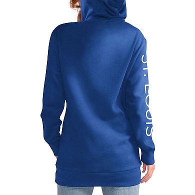 Women's G-III 4Her by Carl Banks Blue St. Louis Blues Overtime Pullover Hoodie