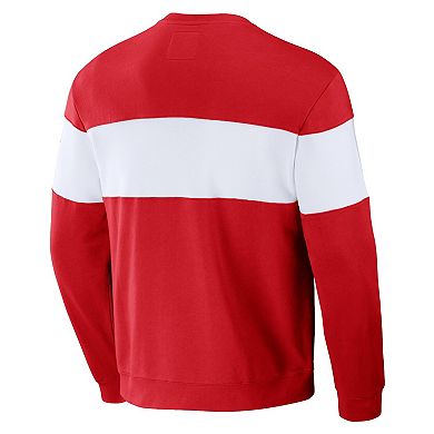 Men's Darius Rucker Collection by Fanatics Red St. Louis Cardinals Stripe Pullover Sweatshirt
