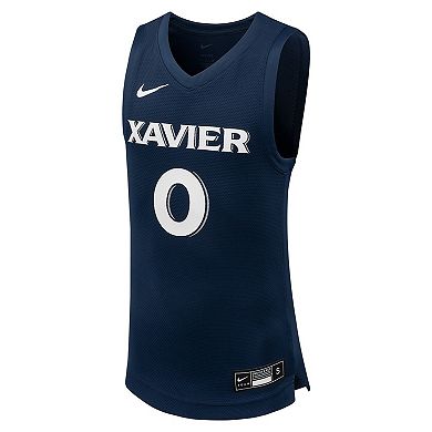 Youth Nike #0 Navy Xavier Musketeers Team Replica Basketball Jersey