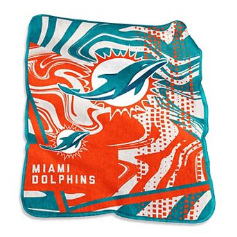 Miami Dolphins 50" x 60" Swirl Raschel Throw Blanket