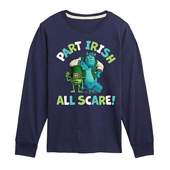 Disney / Pixar’s Monster's Inc. Boys 8-20 Part Irish All Scare Long Sleeve Graphic Tee