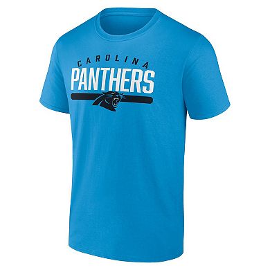 Men's Fanatics Branded Blue Carolina Panthers Arc and Pill T-Shirt