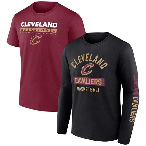 Men's Fanatics Branded Wine/Black Cleveland Cavaliers Two-Pack Just Net ...