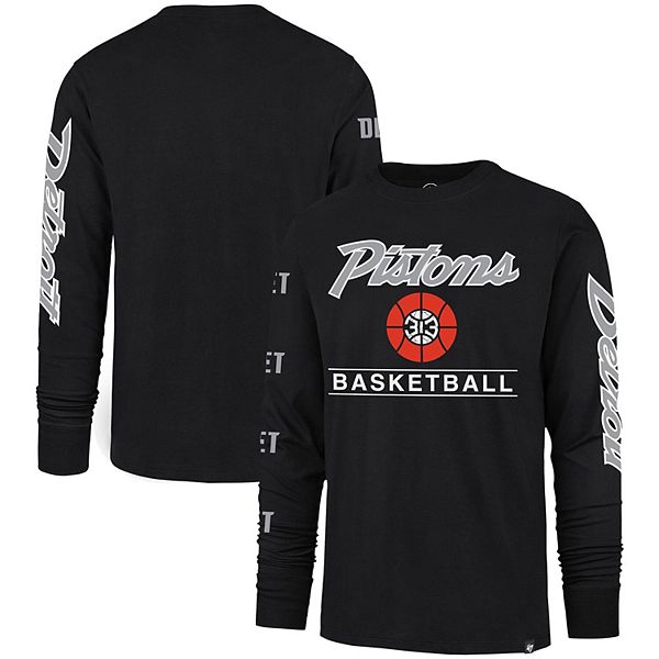 Men's '47 Black Detroit Pistons 2023/24 City Edition Triplet Franklin
