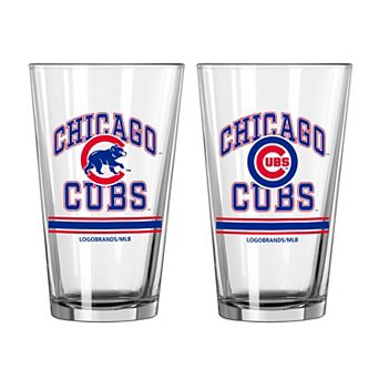 Chicago Cubs 16oz. Pint Glass Two Pack