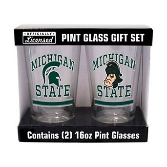 Michigan State Spartans 16oz. Pint Glass Two Pack